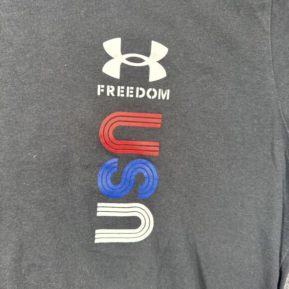 Under Armor USA Freedom Men XL Tshirt‎ Training Workout - Picture 3 of 7